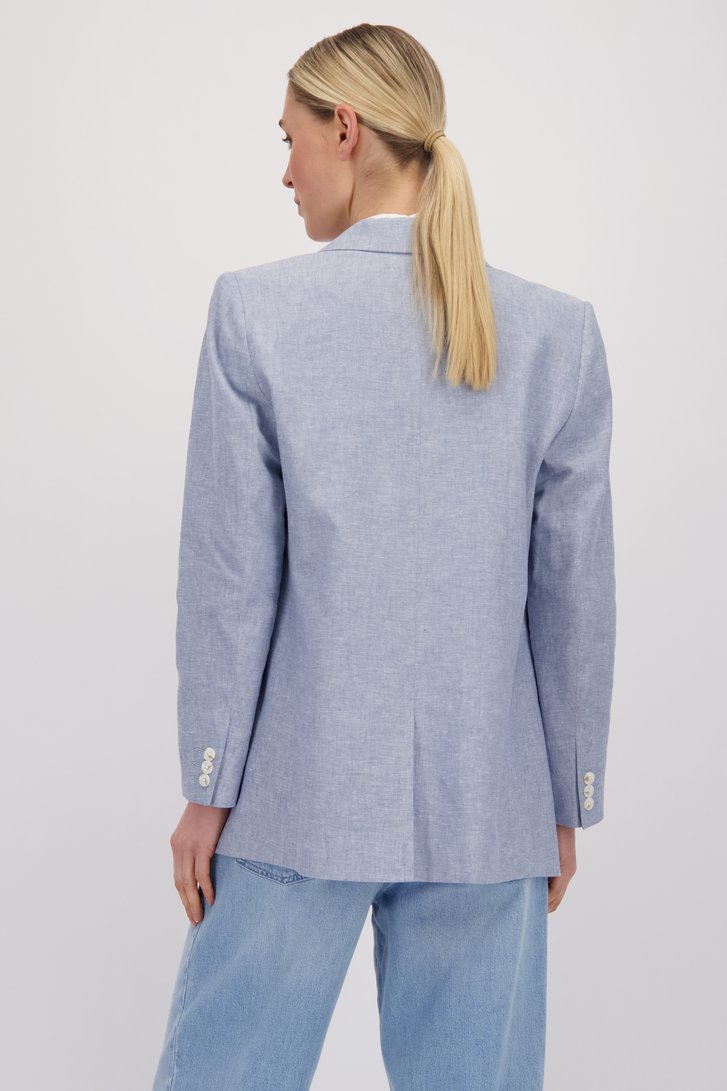 Le dos de Blazer bleu clair  de Liberty Island pour Femmes