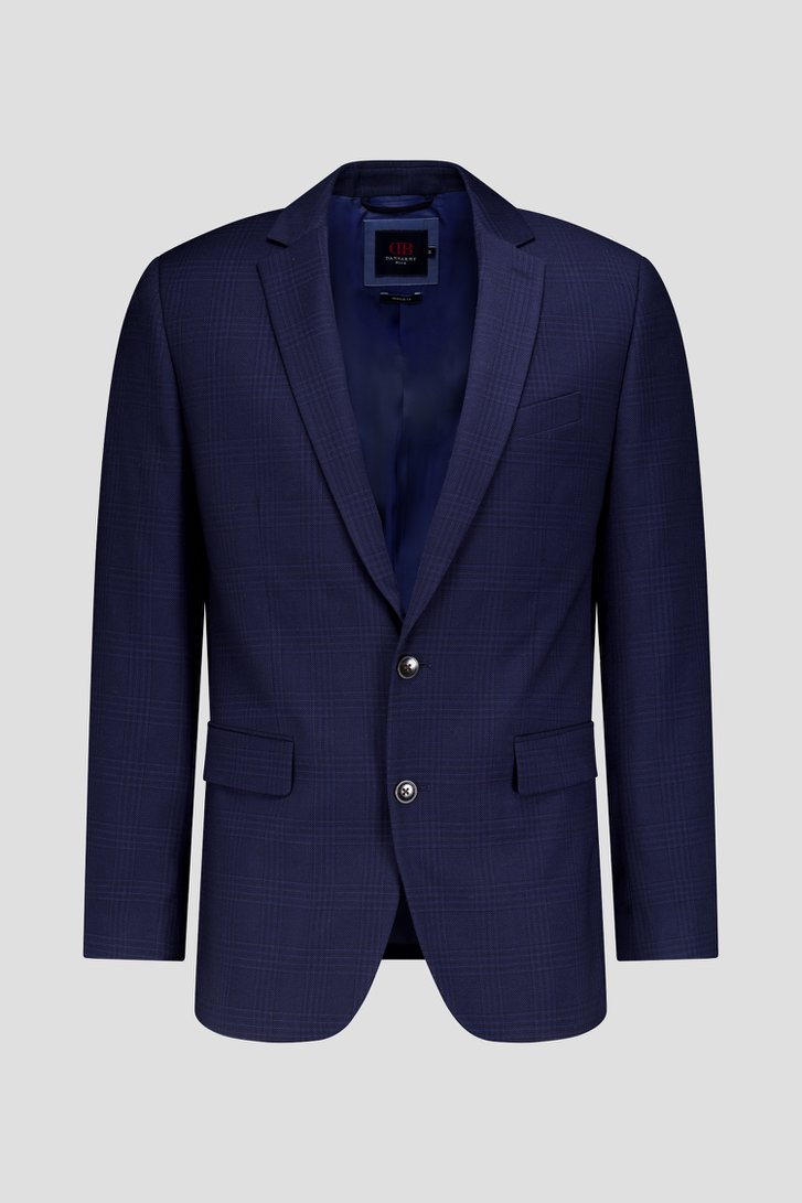 Photo produit 1 de Blazer bleu foncé à motif à carreaux – Regular fit de Dansaert Blue pour Hommes
