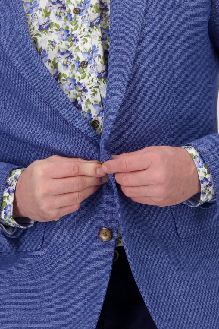 Blazer bleu mélangé - regular fit de Dansaert Blue pour Hommes