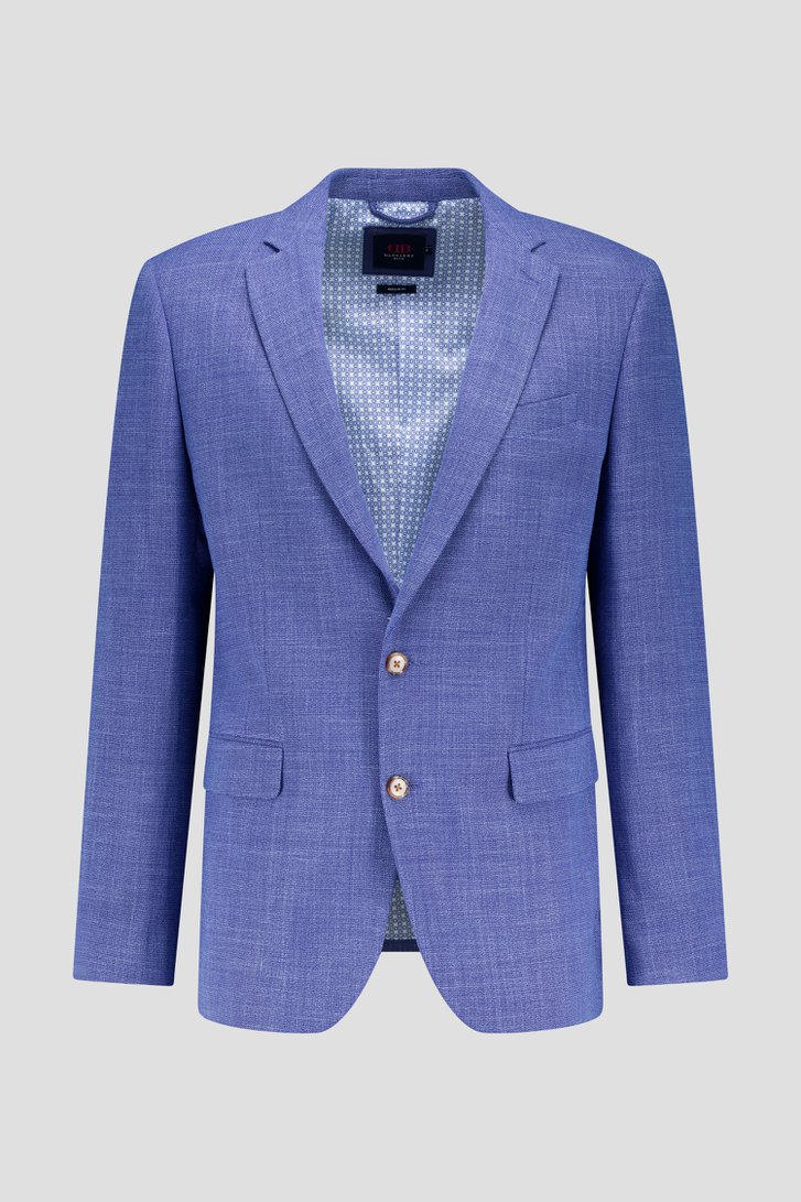 Blazer bleu mélangé - regular fit de Dansaert Blue pour Hommes