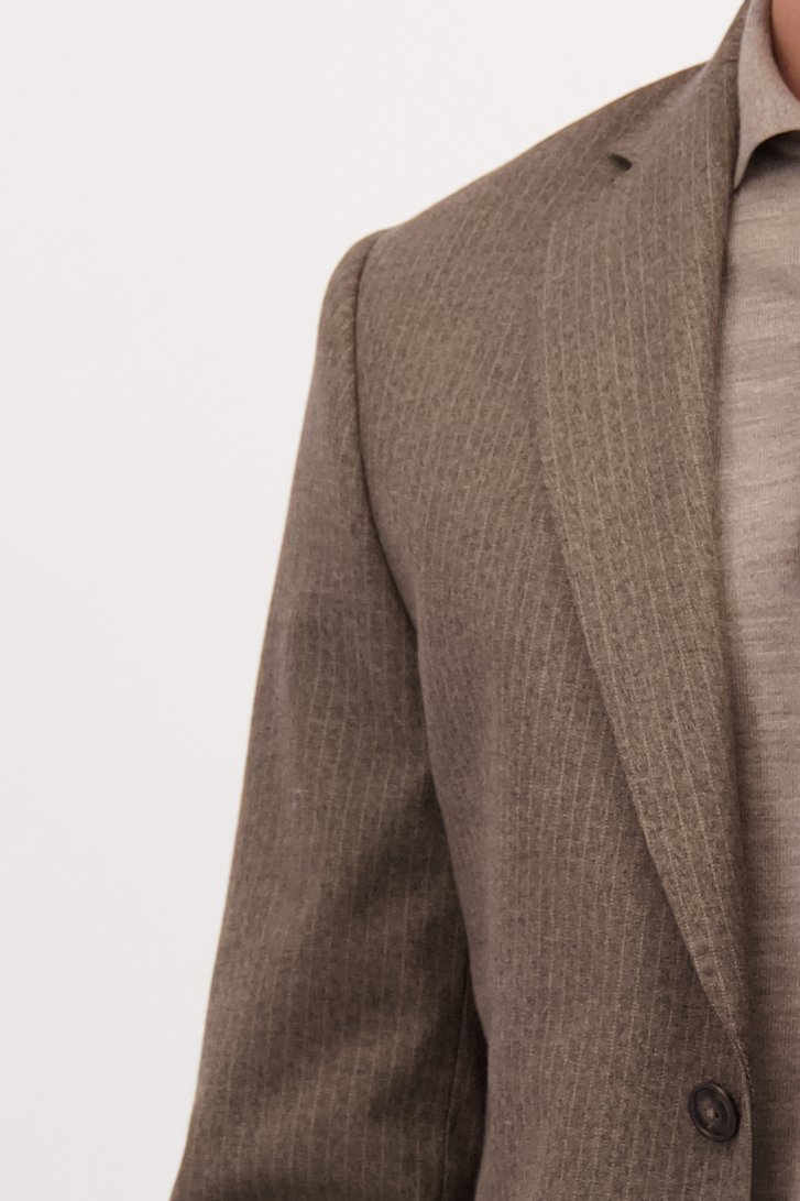 Détail de Blazer brun à fines rayures - Slim fit de Upper East pour Hommes