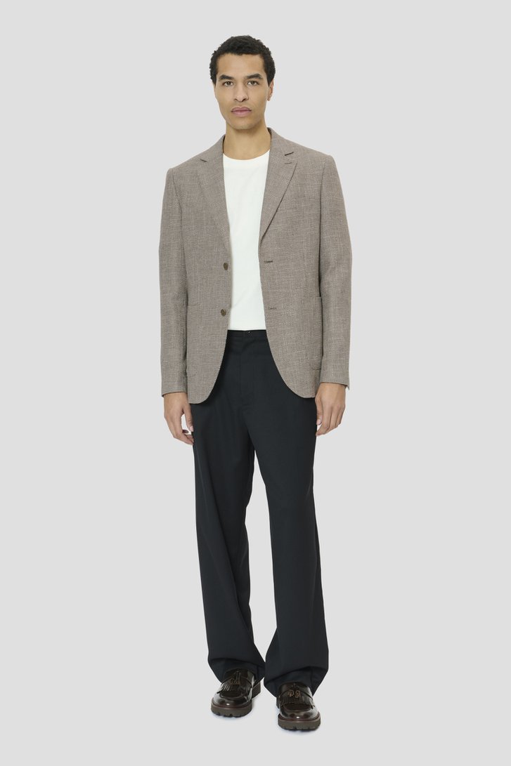 Photo supplémentaire 1 de Blazer brun chiné texturé de Matinique pour Hommes