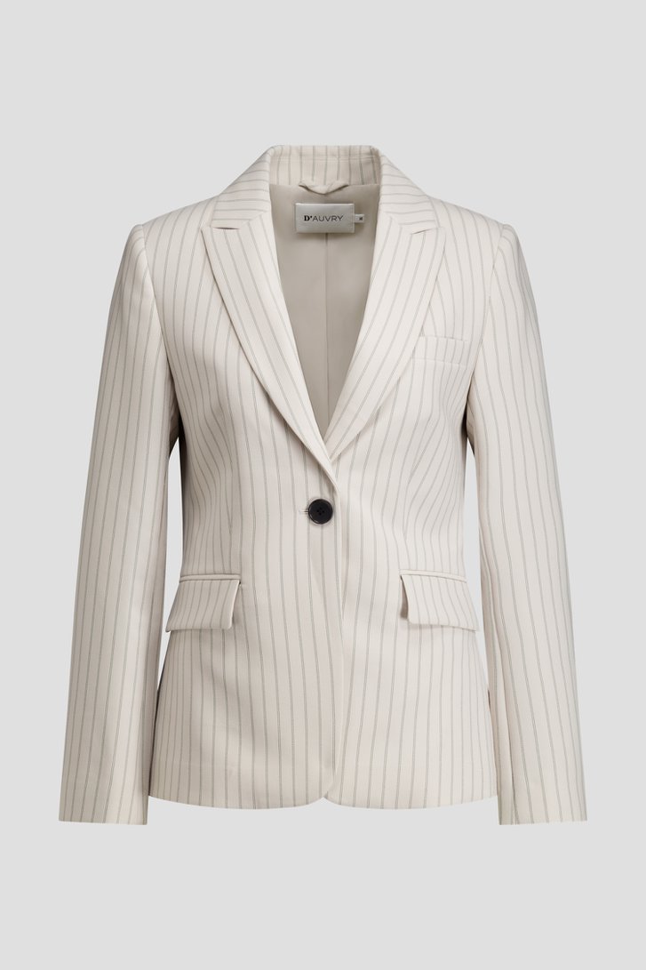 Photo produit 1 de Blazer gris clair à rayures de D'Auvry pour Femmes