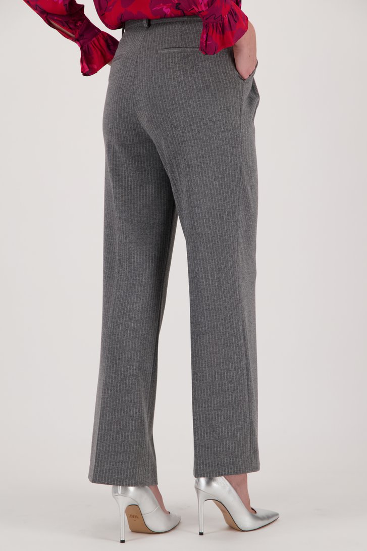 Blazer gris clair à rayures de More & More pour Femmes