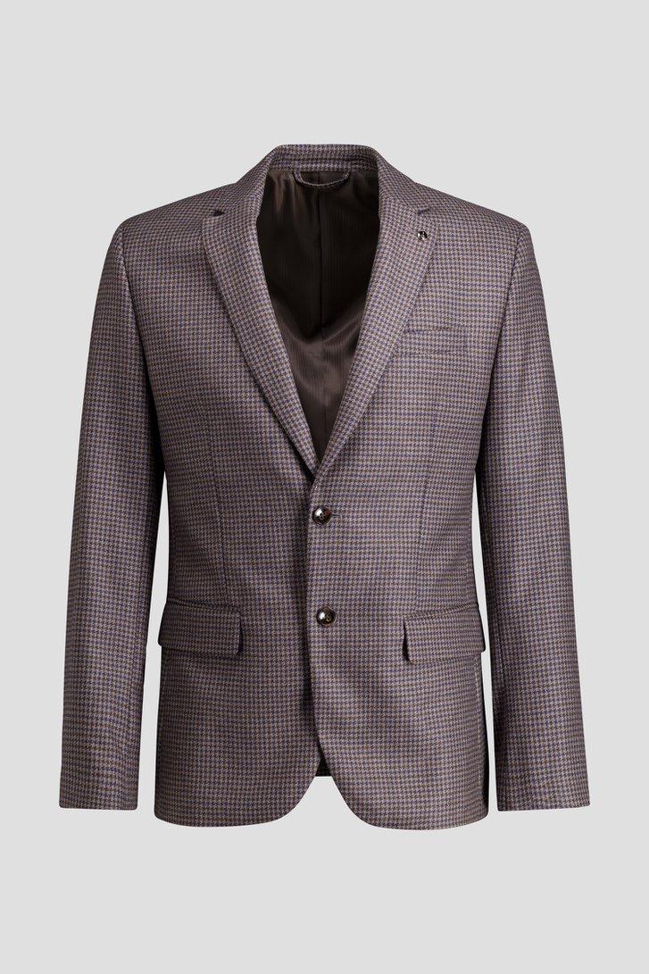 Photo produit 1 de Blazer gris en laine à motif pied-de-poule  de Dansaert Black Premium pour Hommes