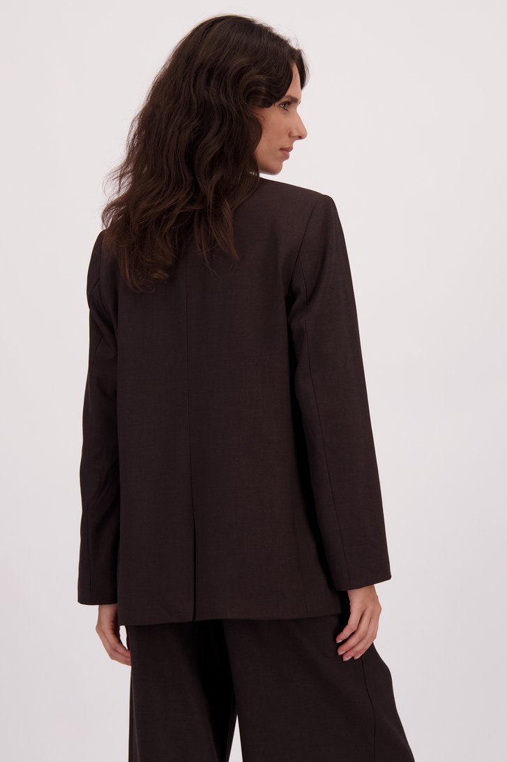 Le dos de Blazer marron foncé de Louise pour Femmes