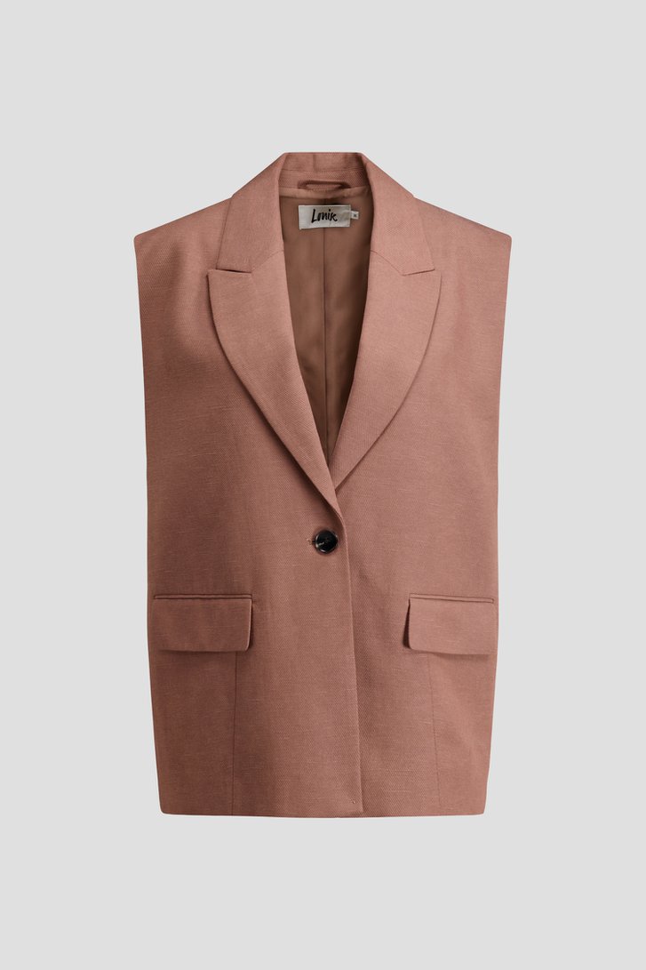 Photo produit 1 de Blazer sans manches marron de Louise pour Femmes