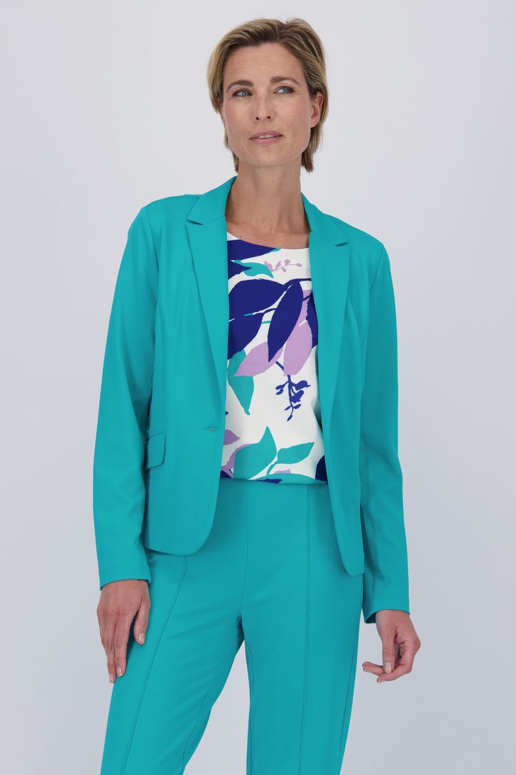 Blazer turquoise de Claude Arielle pour Femmes