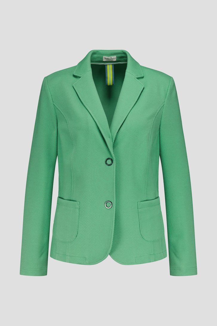 Blazer vert avec structure gaufrée de Barbara Lebek pour Femmes