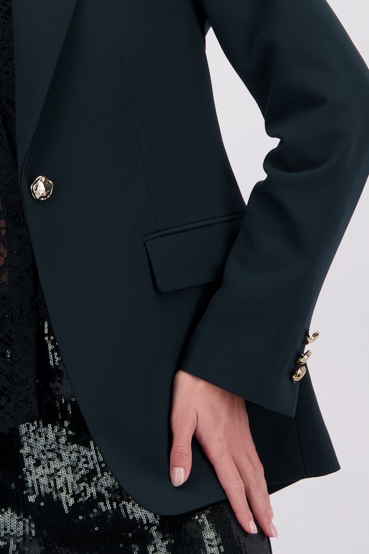 Détail de Blazer vert foncé de D'Auvry pour Femmes