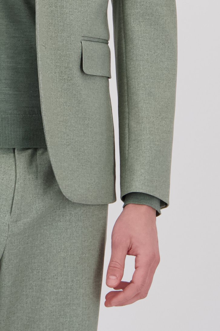 Détail de Blazer vert grisé chiné de Matinique pour Hommes