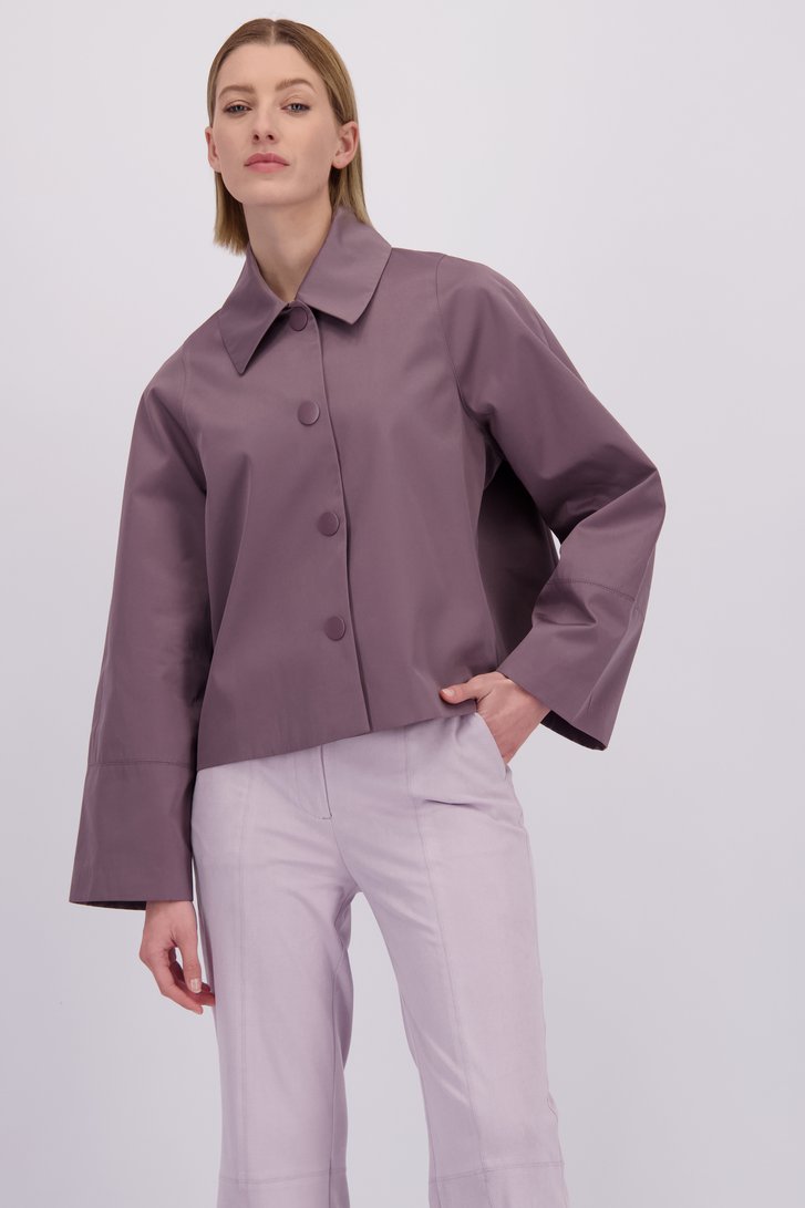 Le devant de Blazer violet de D'Auvry pour Femmes