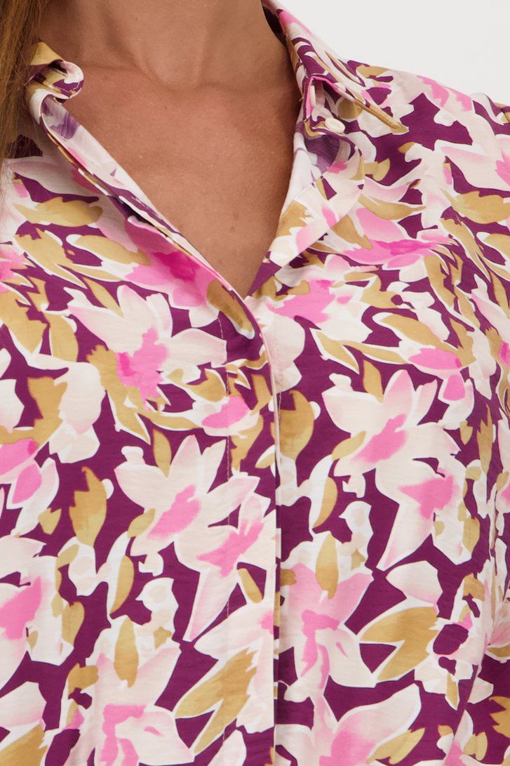 Blouse à imprimé floral violet foncé	 de JDY pour Femmes