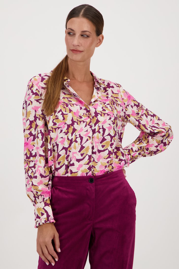 Blouse à imprimé floral violet foncé	 de JDY pour Femmes