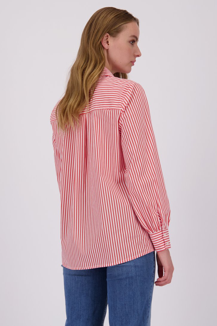 Blouse à rayures rouges et blanches de More & More pour Femmes