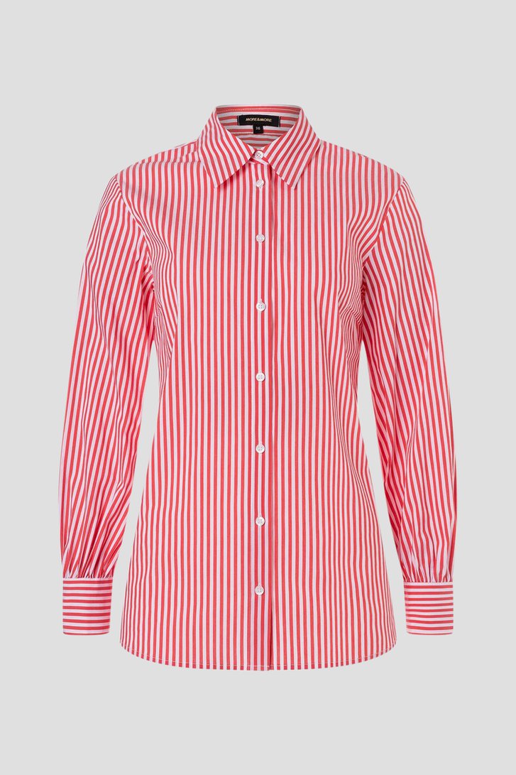 Blouse à rayures rouges et blanches de More & More pour Femmes