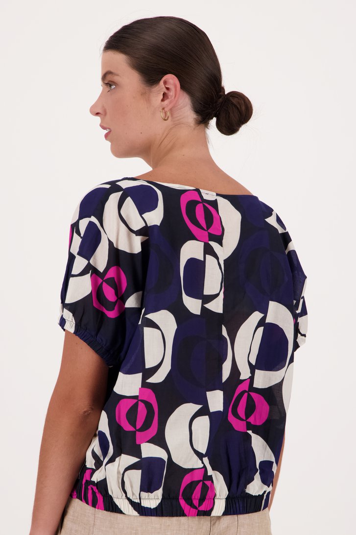Blouse aérée avec imprimé  de Opus pour Femmes