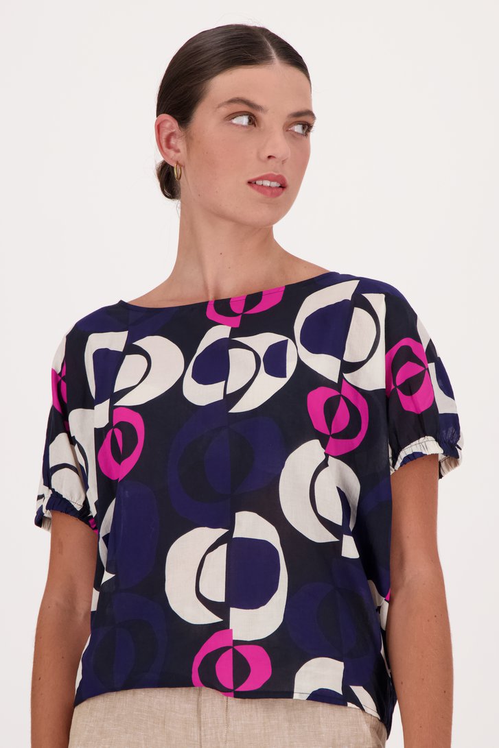 Blouse aérée avec imprimé  de Opus pour Femmes