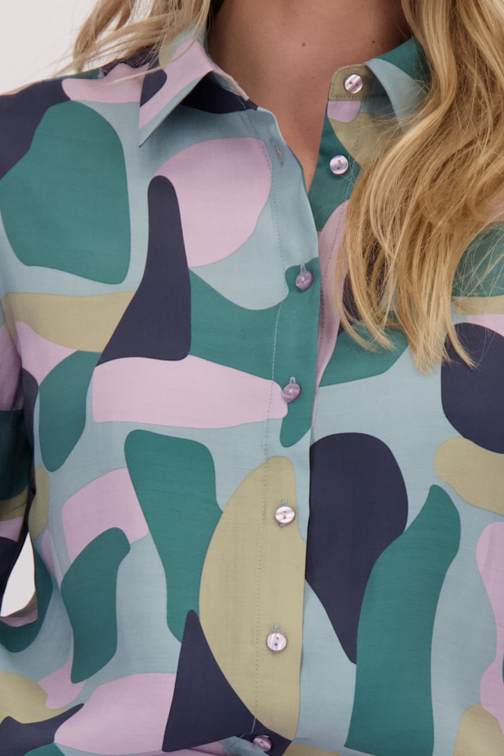 Détail de Blouse avec imprimé graphique coloré de Libelle pour Femmes