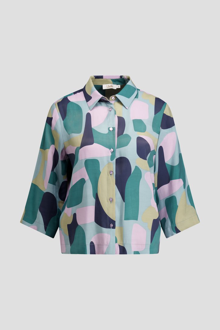 Photo produit 1 de Blouse avec imprimé graphique coloré de Libelle pour Femmes
