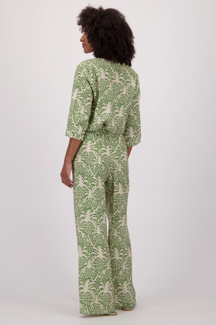 Blouse beige clair à imprimé vert de JDY pour Femmes