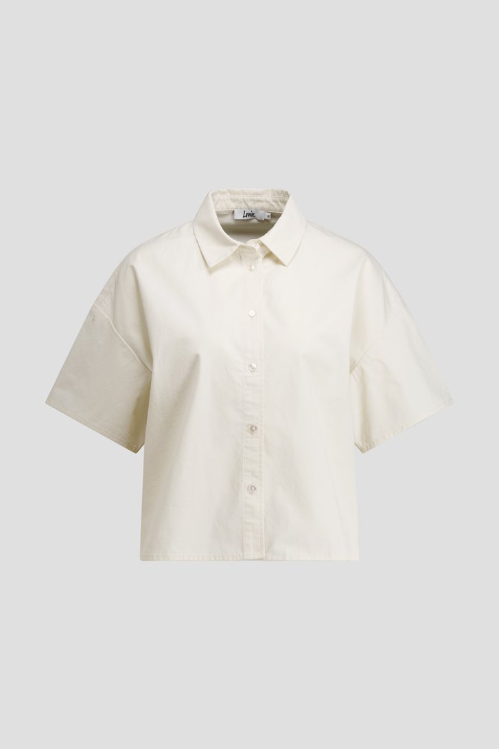 Photo produit 2 de Blouse blanche à manches courtes de Louise pour Femmes