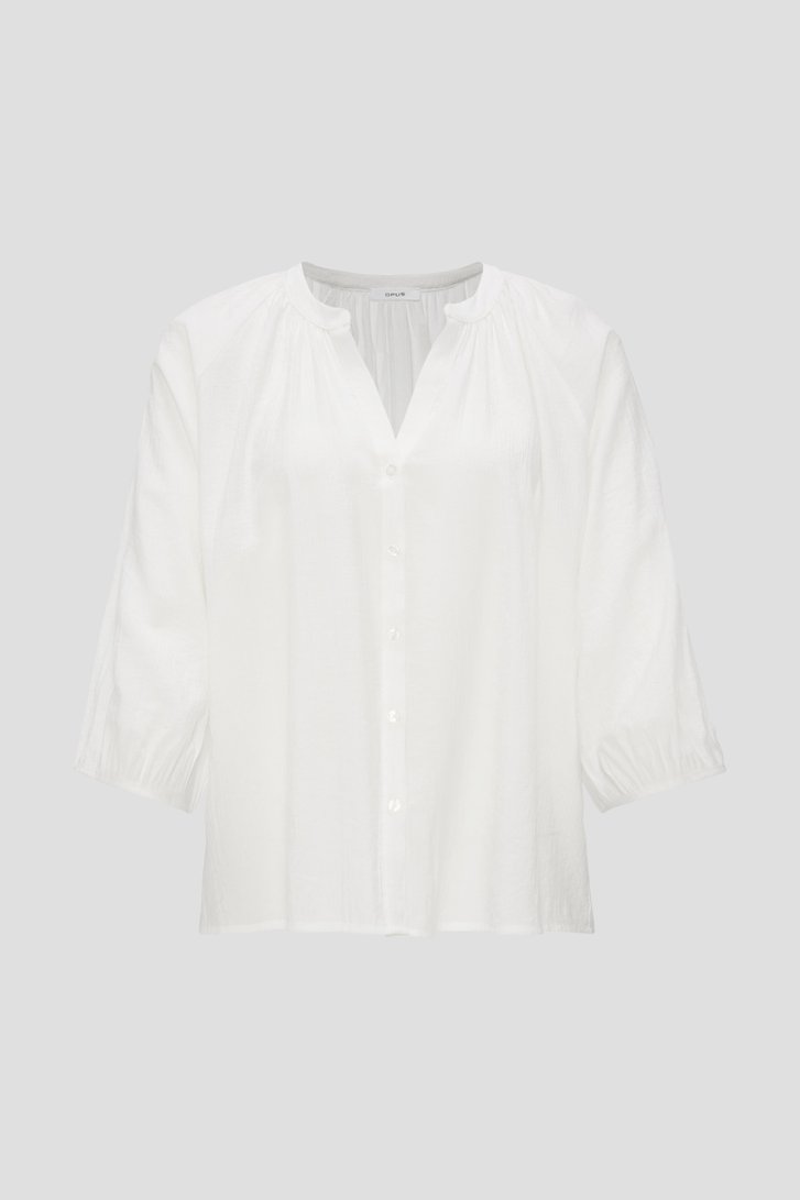 Blouse blanche aérée de Opus pour Femmes