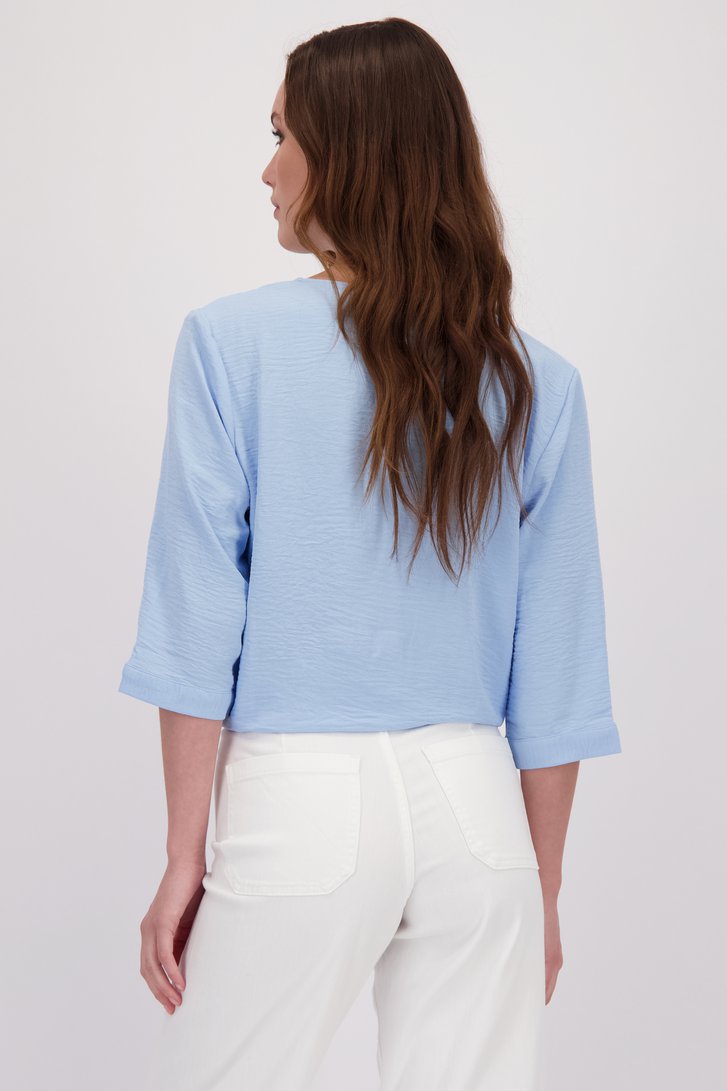 Le dos de Blouse bleu clair avec un effet tetra de JDY pour Femmes