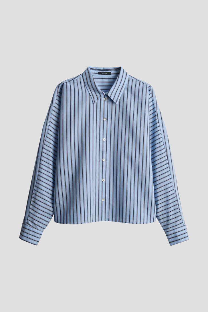 Photo produit 1 de Blouse bleue à rayures de Opus pour Femmes