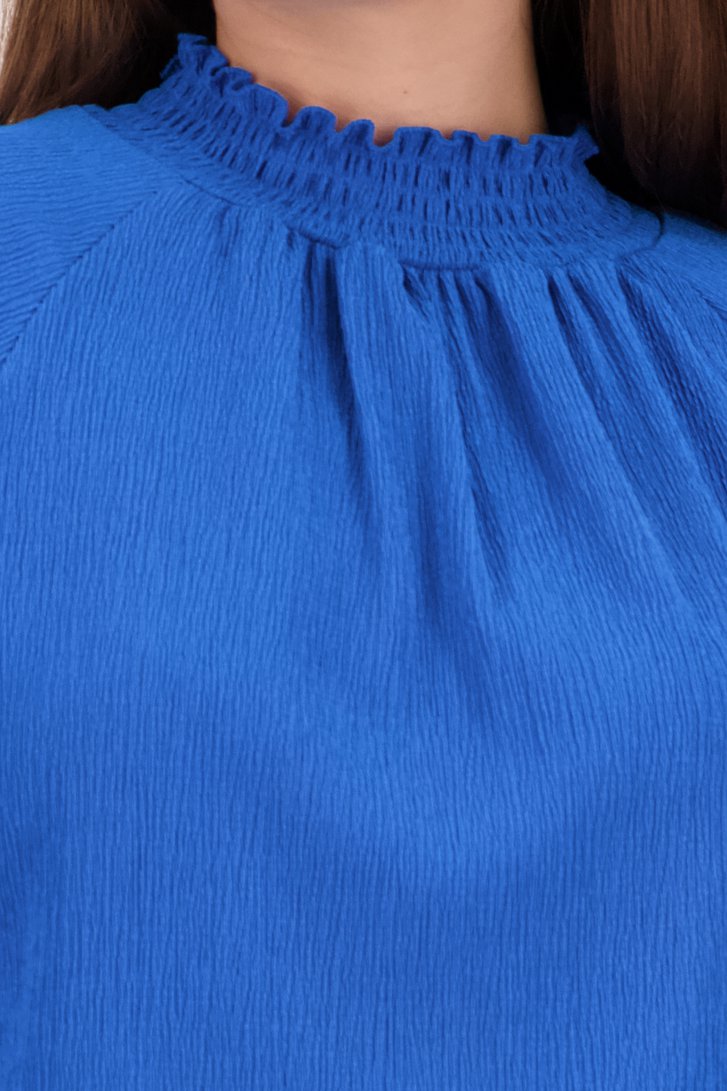 Blouse bleue à texture fine de Liberty Island pour Femmes