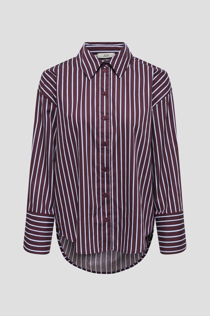 Photo produit 1 de Blouse bordeaux à rayures de JDY pour Femmes