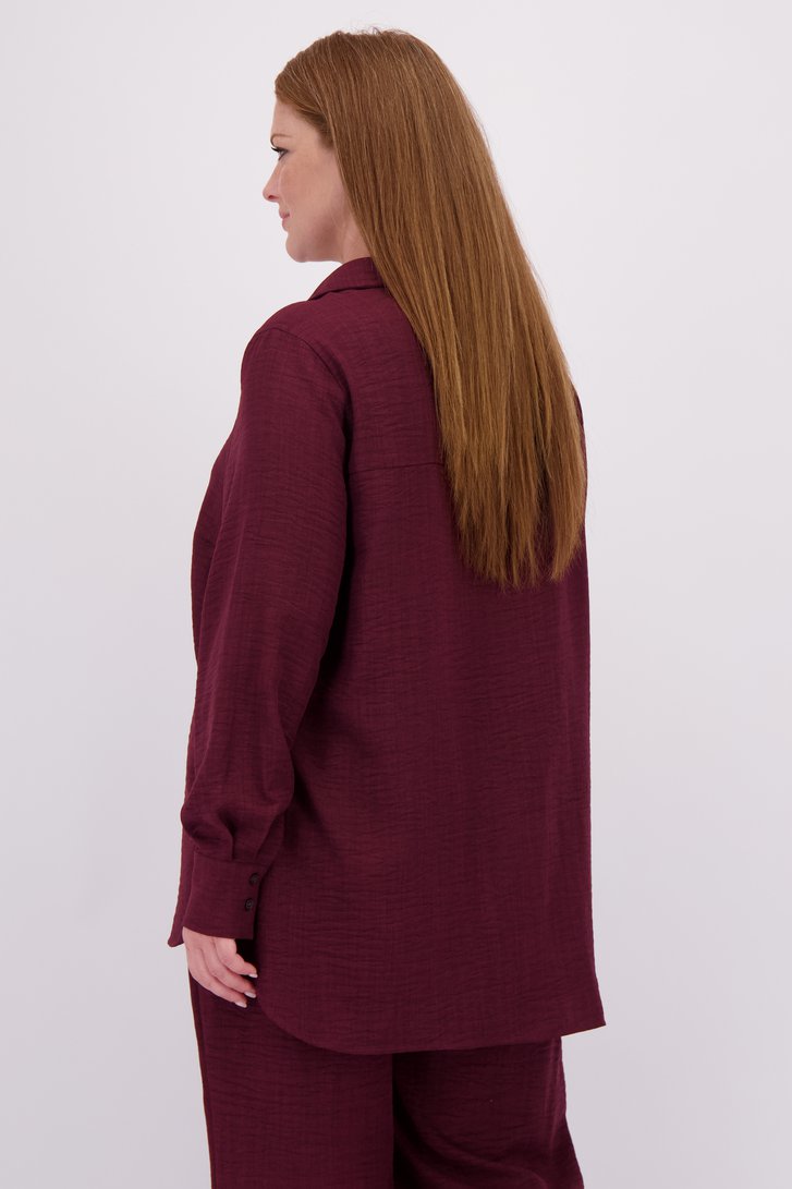 Le dos de Blouse bordeaux  de ONLY Carmakoma pour Femmes