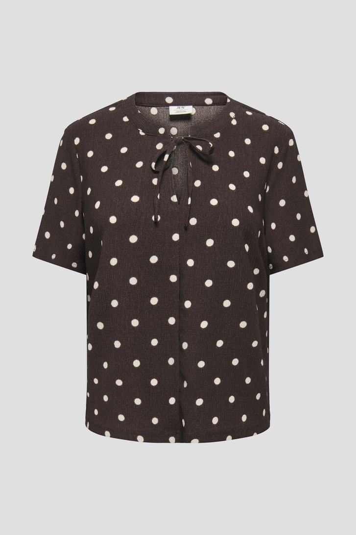 Photo produit 1 de Blouse brune à motif pois de JDY pour Femmes