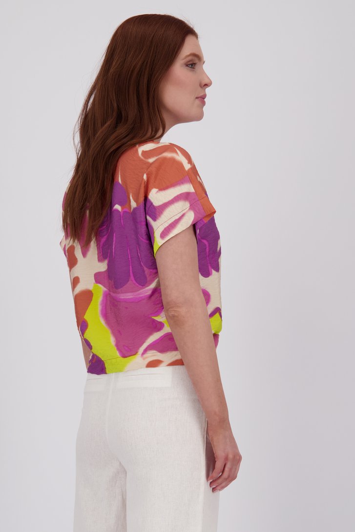 Blouse colorée à l'aspect soie de Libelle pour Femmes