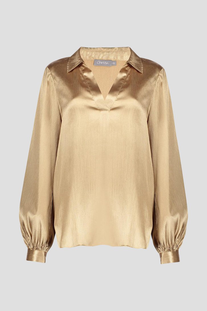 Photo produit 1 de Blouse dorée de Geisha pour Femmes