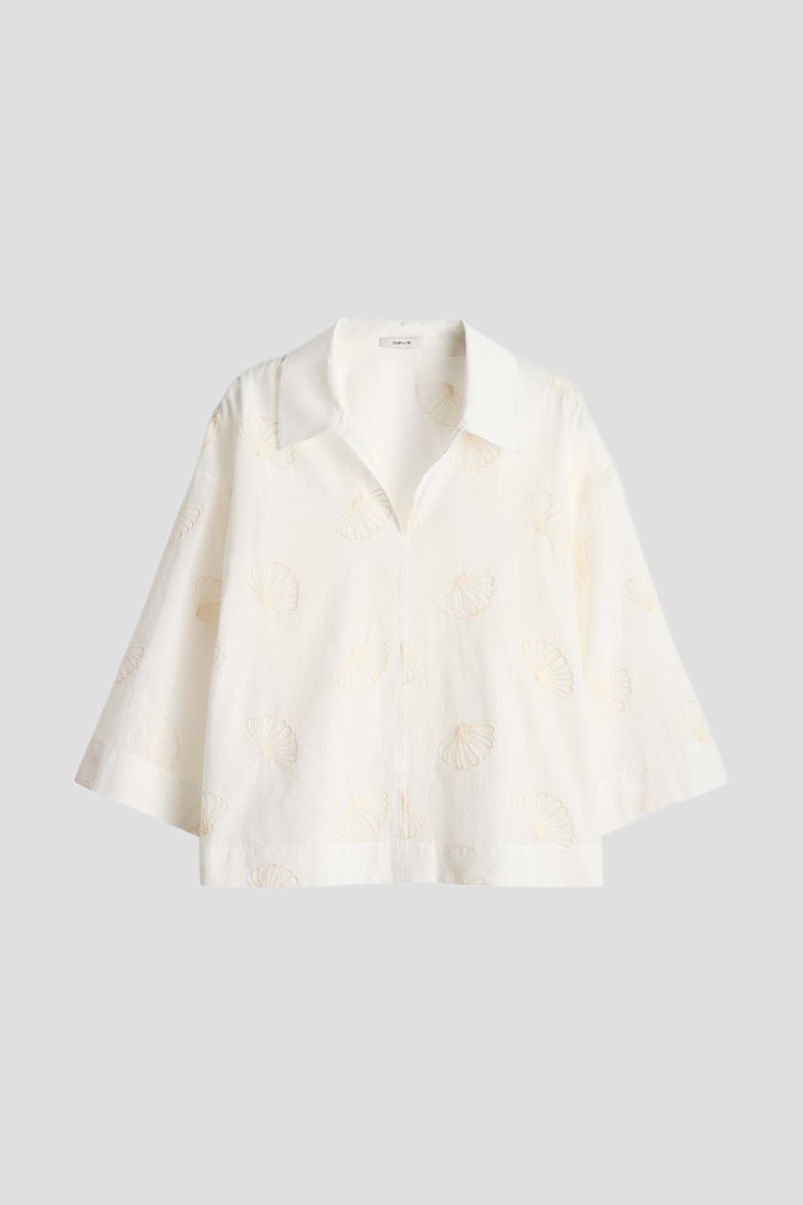 Photo produit 1 de Blouse écru avec coquillages de Opus pour Femmes