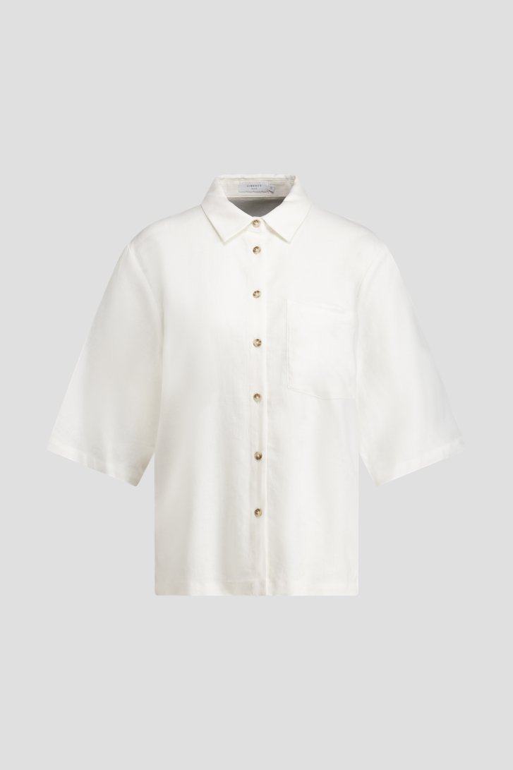 Photo produit 1 de Blouse écru en lin de Liberty Island pour Femmes