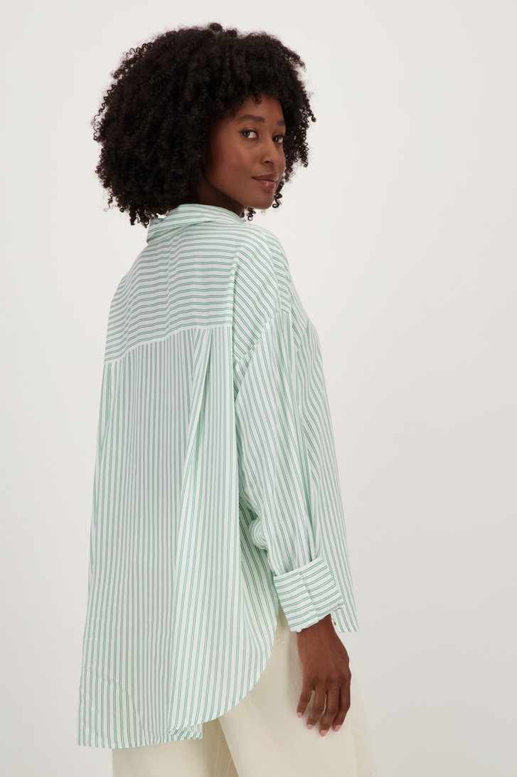Blouse écrue à rayures vertes de JDY pour Femmes