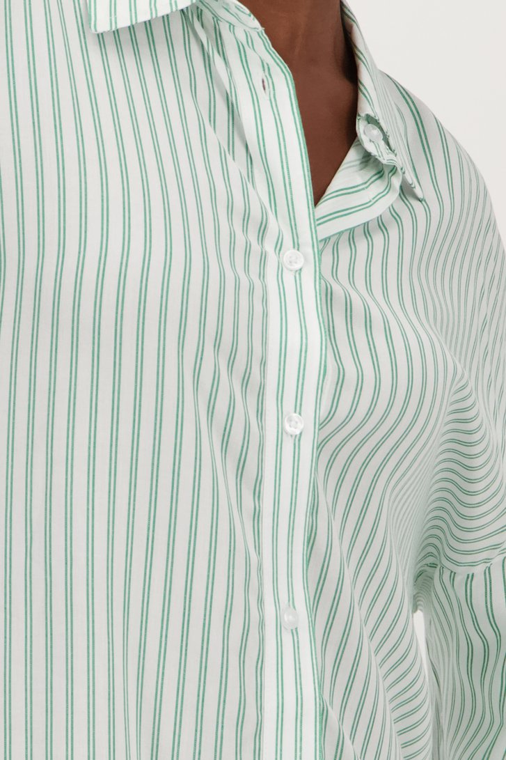 Blouse écrue à rayures vertes de JDY pour Femmes
