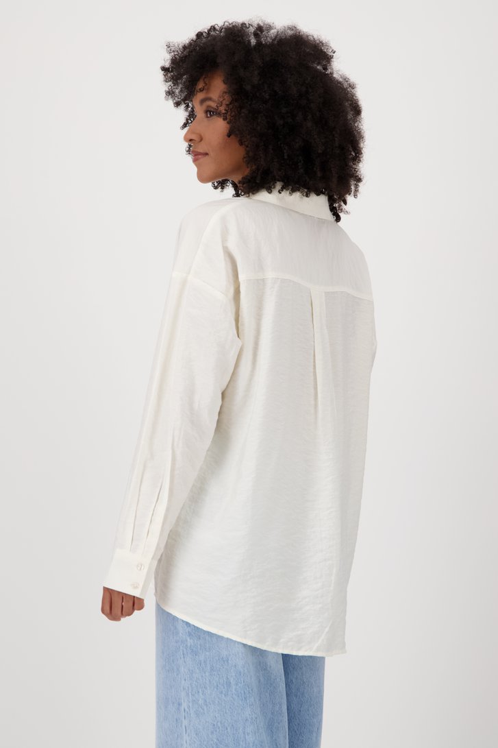 Blouse écrue à texture de JDY pour Femmes