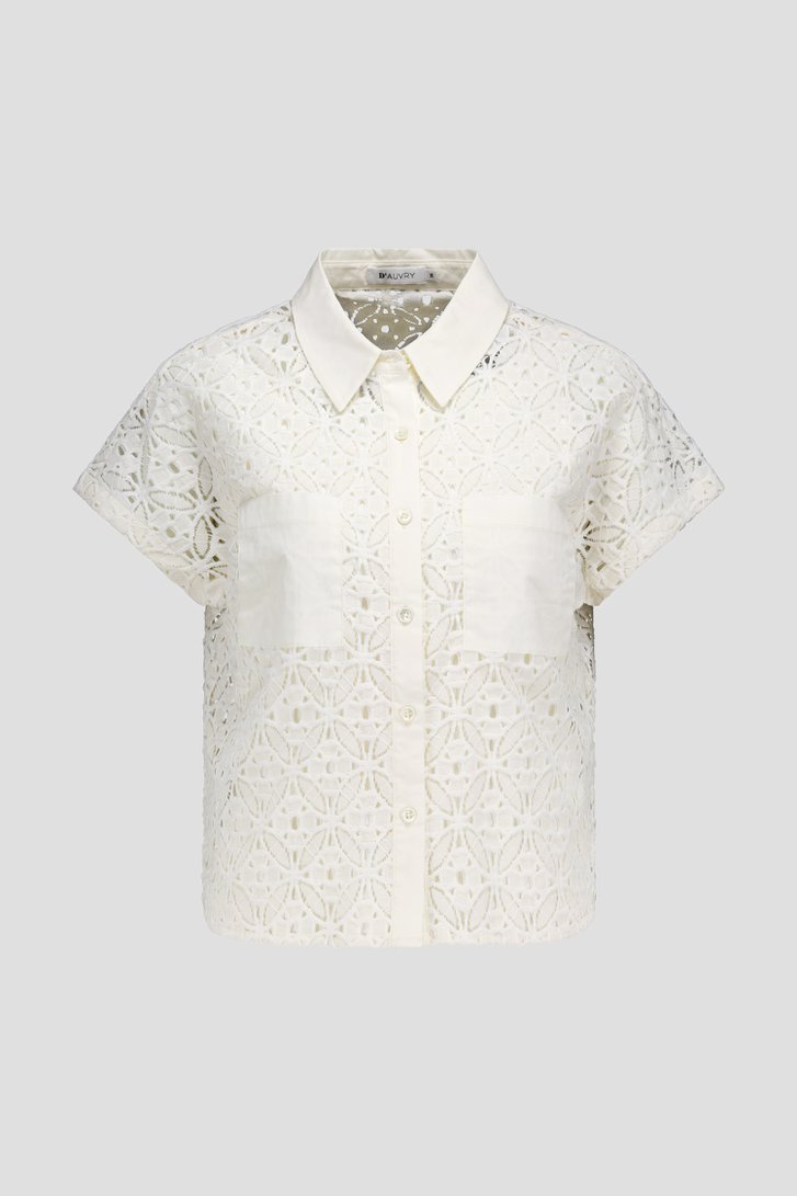 Blouse écrue en broderie anglaise de D'Auvry pour Femmes