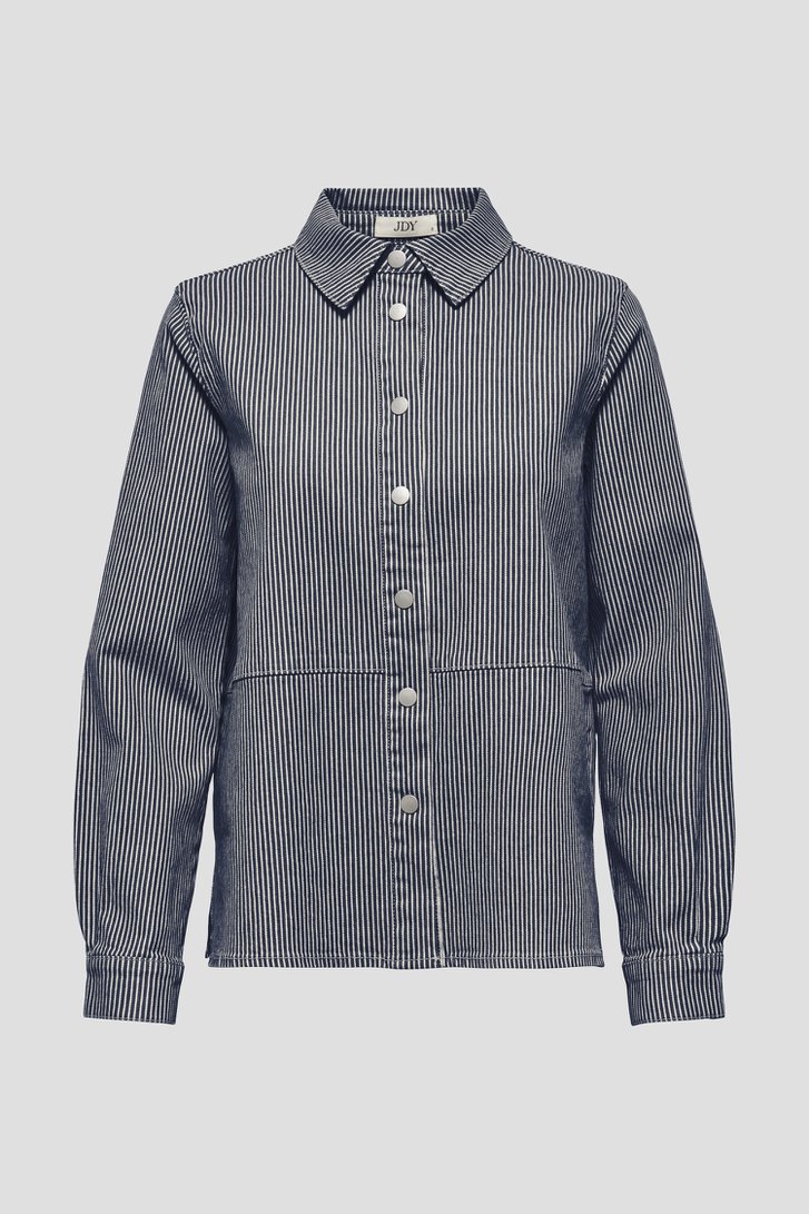 Photo produit 1 de Blouse en denim à rayures bleu et blanc de JDY pour Femmes