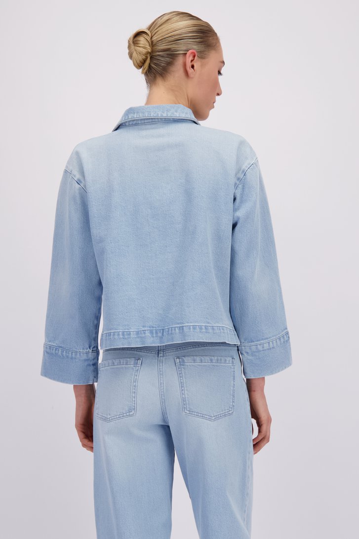 Photo supplémentaire 2 de Blouse en denim bleu clair de Liberty Island Denim pour Femmes