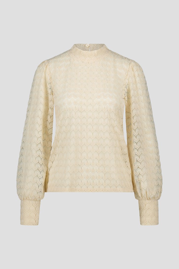 Blouse en dentelle beige	 de JDY pour Femmes