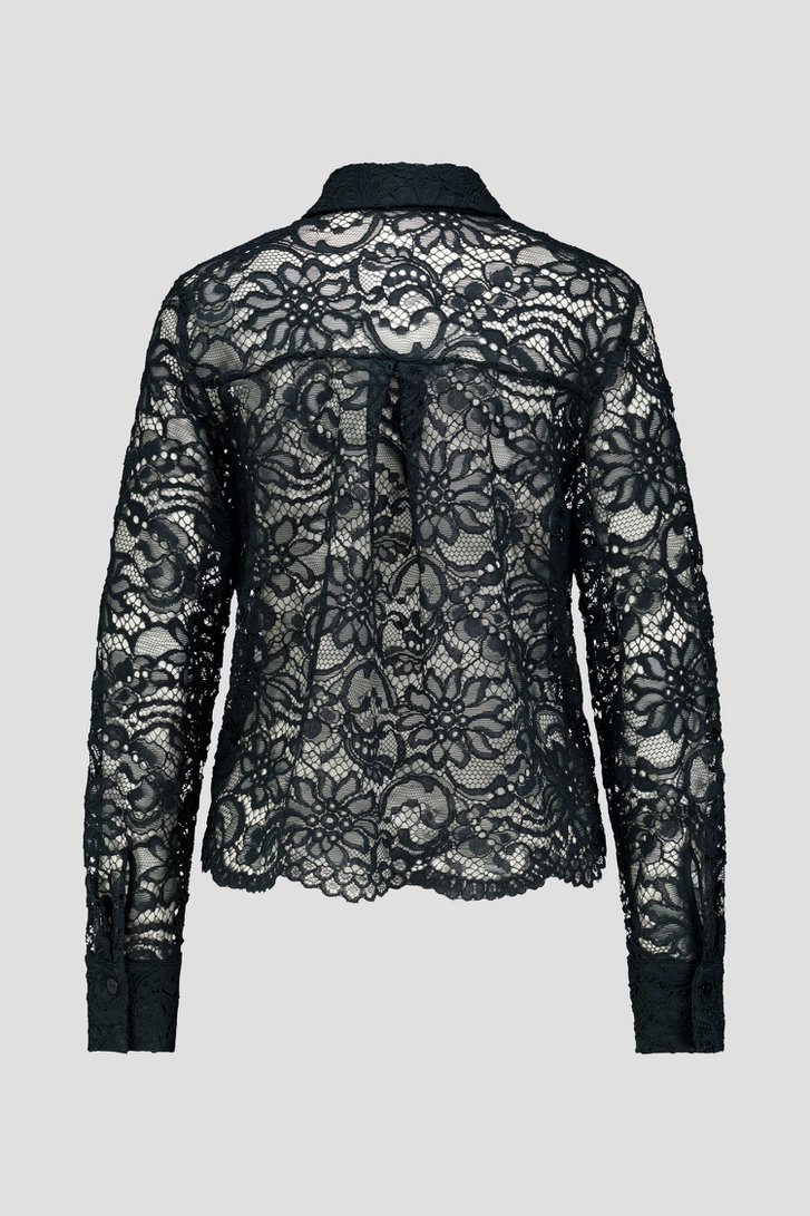 Photo produit 2 de Blouse en dentelle vert foncé de D'Auvry pour Femmes