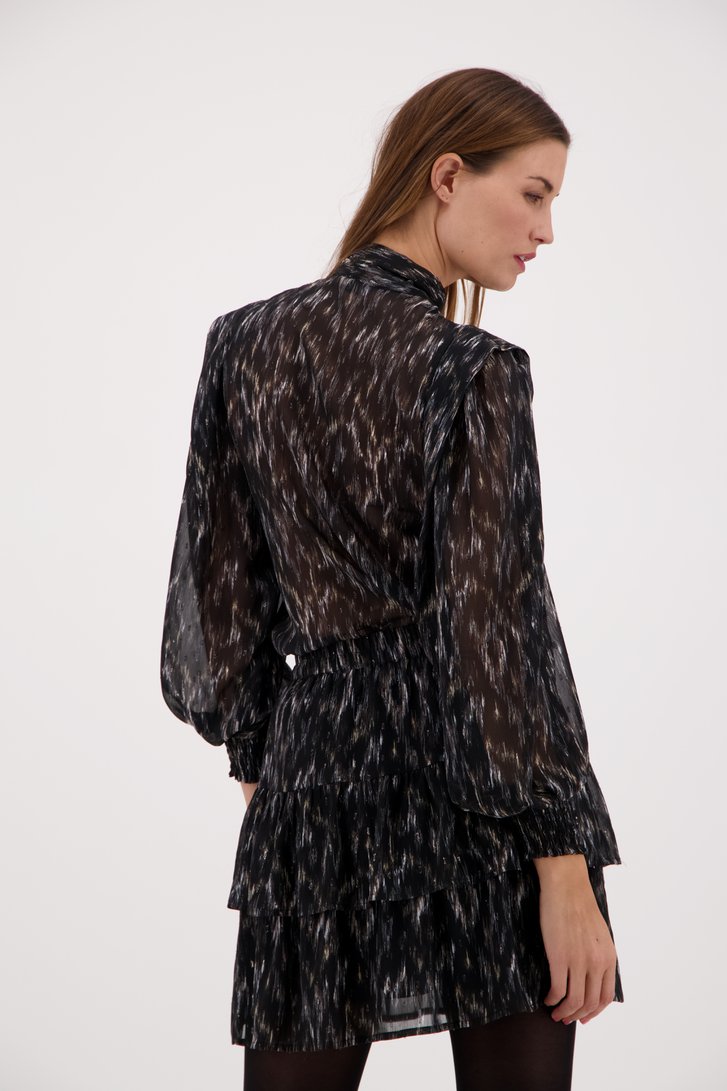 Blouse fine noire transparent de Louise pour Femmes