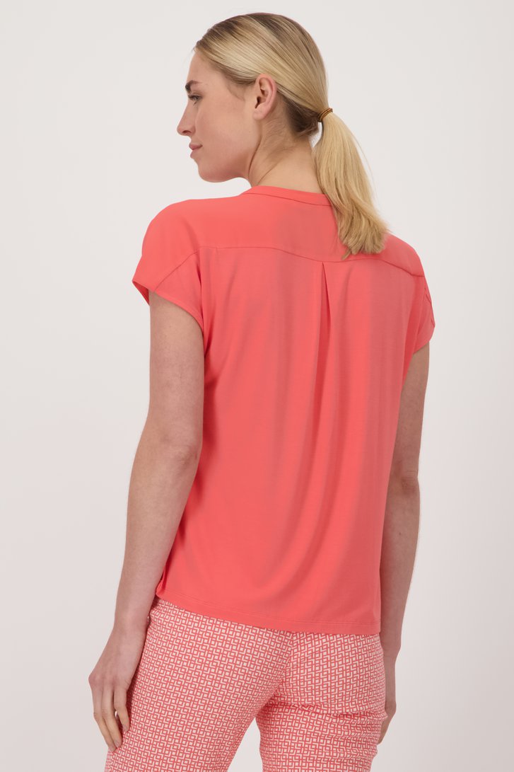 Blouse fine rose saumon de Liberty Island pour Femmes