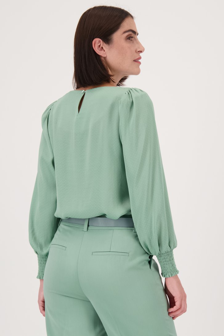 Blouse fine vert clair de D'Auvry pour Femmes