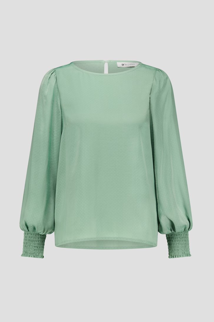 Blouse fine vert clair de D'Auvry pour Femmes