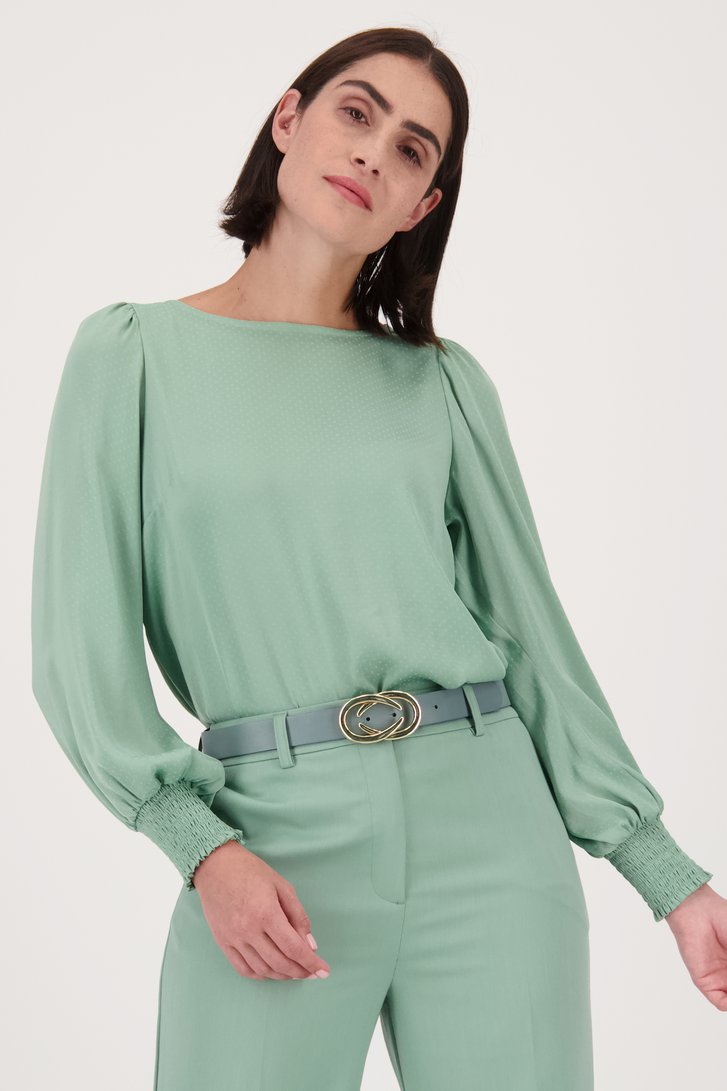 Blouse fine vert clair de D'Auvry pour Femmes